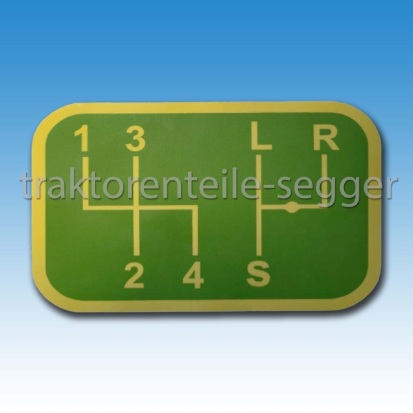 Aufkleber Schaltung Deutz "1324" "LRS" Deutz 612-Serie D-Serie